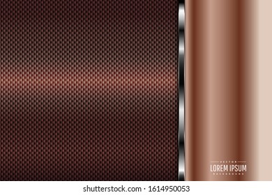  Elegant metallic background with Rose gold gradient.Layout for banner, business, presentations, flyers, posters.Vector illustration.Eps10 