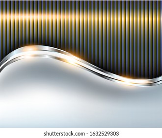 Elegante fondo metálico, brillante diseño vectorial.