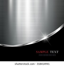 Elegant metallic background, vector design.