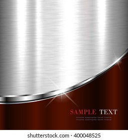 Elegant metallic background, vector design.