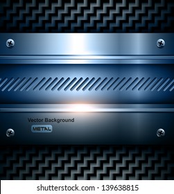 Elegant metallic background vector steel texture.