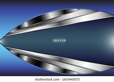  Eleganter metallischer Hintergrund.Blaues Technologiekonzept.Layout für Banner, Business, Präsentationen, Flyer, Poster.Vektorillustration-Illustration.Eps10