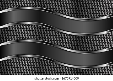 Elegant metallic background.Gray and silver with dark space.Vector illustration.Eps10 
