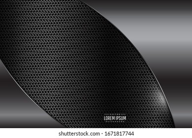 Elegant metallic background.Gray and silver with dark space.Vector illustration.Eps10 