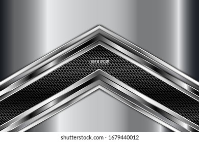  Elegant metallic background.Gray and silver with dark space.Vector illustration.Eps10 