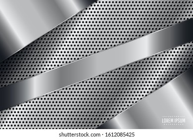 Elegant metallic background.Layout for banner, business, presentations, flyers, posters.Vector illustration.Eps10 