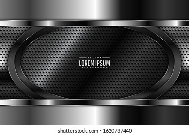  Elegant metallic background.Layout for banner, business, presentations, flyers, posters.Vector illustration.Eps10 