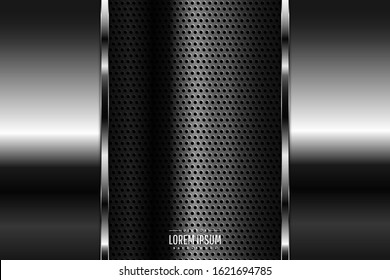 Elegant metallic background.Layout for banner, business, presentations, flyers, posters.Vector illustration.Eps10 