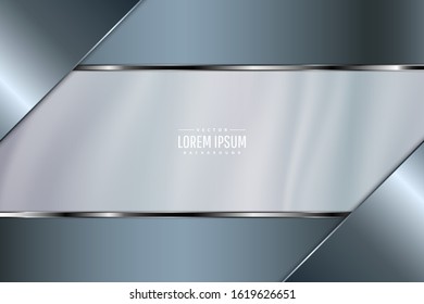 Elegant metallic background.Luxury with blue for banner, business, presentations, flyers, posters.Vector illustration.Eps10