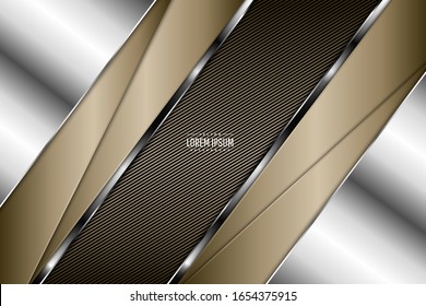 Elegant metallic background.Luxury with brown and gold.Layout for banner, business, presentations, flyers, posters.Vector illustration.Eps10