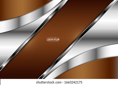 Elegant metallic background.Luxury with silver glossy.Layout for banner, business, presentations, flyers, posters.Vector illustration.Eps10
