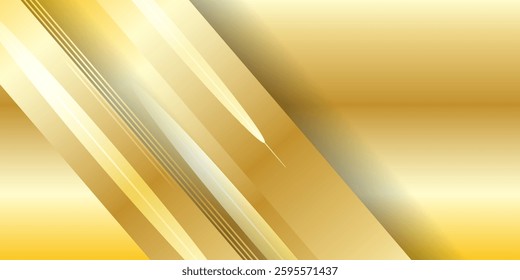 Elegant and Metallic Gold Gradient Designs for Frames and Labels
