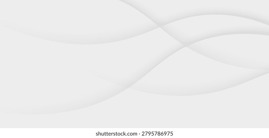 Elegant metallic silver abstract backdrop with smooth wave layers and modern geometric composition. Perfect for premium branding and digital media projects.