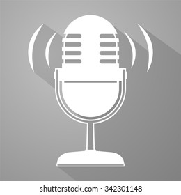 elegant microphone symbol