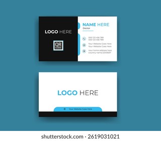 Elegant Midnight Blue Corporate Identity Card