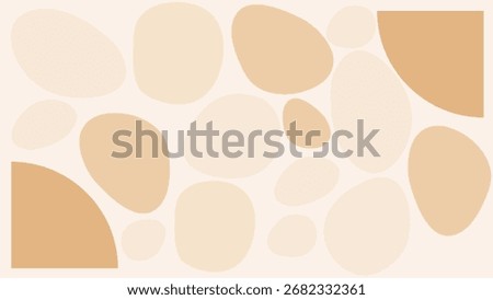 Elegant minimal abstract background with beige organic shapes, perfect for modern design, wallpaper, and branding projects.