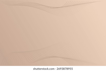 Elegant minimal background featuring soft beige tones and smooth wavy line patterns. Perfect for modern designs, presentations, invitations, or branding that aims for a sophisticated.