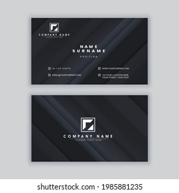 Elegant minimal business card template