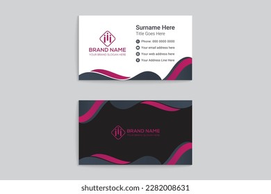 Elegant minimal business card template