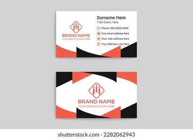 Elegant minimal business card template