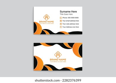 Elegant minimal business card template