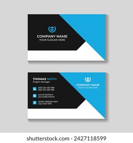 Elegant minimal business card template