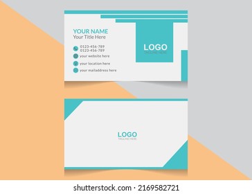 Elegant minimal creative modern business card template
