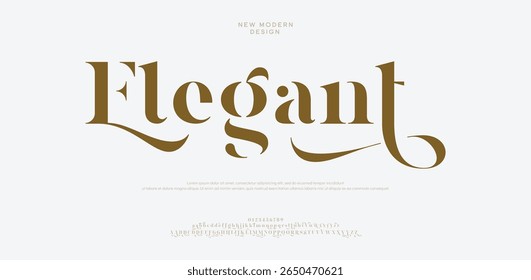 Elegant minimal cut alphabet capital lettering a to z font family