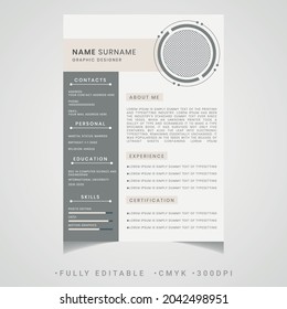 Elegant and Minimal CV  Resume