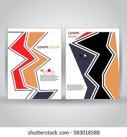 Elegant minimal flyer design template. This composition is in eps10 vector format.