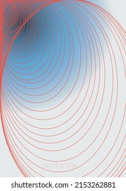 Elegante diseño de póster de vectores geométricos mínimos con líneas y círculos coloridos gradientes. Colección de fondos abstractos para portadas, volantes, plantillas, folletos, tarjetas, folletos, promoción de marca, etc.