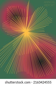 Elegante diseño de póster de vectores geométricos mínimos con líneas y círculos coloridos gradientes. Conjunto de fondos abstractos para portadas, volantes, plantillas, folletos, tarjetas, folletos, promoción de marca, etc.