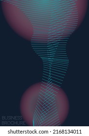 Elegante diseño de póster de vectores geométricos mínimos con líneas y círculos coloridos gradientes. Conjunto de fondos abstractos para portadas, volantes, plantillas, folletos, tarjetas, folletos, promoción de marca, etc.