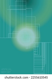Elegante diseño de póster de vectores geométricos mínimos con líneas y círculos coloridos gradientes. Conjunto de fondos abstractos para portadas, volantes, plantillas, folletos, tarjetas, folletos, promoción de marca, etc.