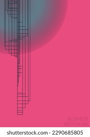 Elegant Minimal Geometric Vector Poster Design with Lines and Gradient Colorful Circles. Collection of Abstract Backgrounds for Covers, Flyers, Templates, Booklets, Cards, Brochures, Branding, etc.