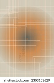 Elegantes geometrisches Vektordesign mit Linien und Farbkreisen. Set abstrakter Hintergründe für Umschläge, Flyer, Vorlagen, Broschüren, Karten, Broschüren, Branding usw.