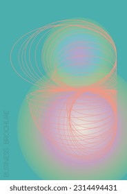 Elegant Minimal Geometric Vector Poster Design with Lines and Gradient Colorful Circles. Set of Abstract Backgrounds for Covers, Flyers, Templates, Booklets, Cards, Brochures, Branding, etc.