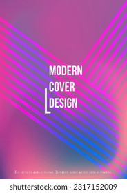 Elegante diseño de póster de vectores geométricos mínimos con líneas y círculos coloridos gradientes. Conjunto de fondos abstractos para portadas, volantes, plantillas, folletos, tarjetas, folletos, promoción de marca, etc.
