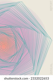 Elegant Minimal Geometric Vector Poster Design with Lines and Gradient Colorful Circles. Collection of Abstract Backgrounds for Covers, Flyers, Templates, Booklets, Cards, Brochures, Branding, etc.