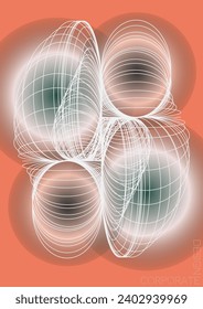 Elegant Minimal Geometric Vector Poster Design with Lines and Gradient Colorful Circles. Collection of Abstract Backgrounds for Covers, Flyers, Templates, Booklets, Cards, Brochures, Branding, etc.