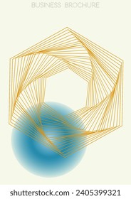 Elegant Minimal Geometric Vector Poster Design with Lines and Gradient Colorful Circles. Collection of Abstract Backgrounds for Covers, Flyers, Templates, Booklets, Cards, Brochures, Branding, etc.