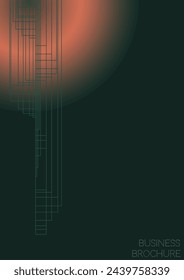 Elegant Minimal Geometric Vector Poster Design with Lines and Gradient Colorful Circles. Collection of Abstract Backgrounds for Covers, Flyers, Templates, Booklets, Cards, Brochures, Branding, etc.