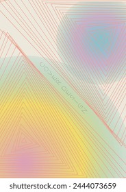 Elegant Minimal Geometric Vector Poster Design with Lines and Gradient Colorful Circles. Collection of Abstract Backgrounds for Covers, Flyers, Templates, Booklets, Cards, Brochures, Branding, etc.
