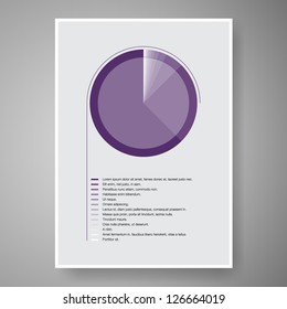 Elegant minimal infographic design vector