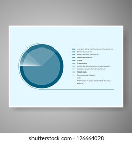 Elegant minimal infographic design vector