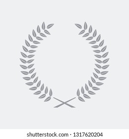 Elegant minimal laurel icon