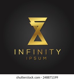 Elegant minimal letter symbol. Alphabet logo design. Vector illustration.