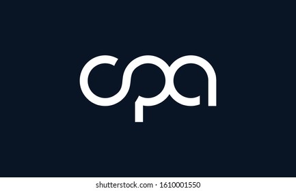 Elegant minimal line art Letter CPA logo. This logo icon incorporate with three abstract circle shape in the creative way.