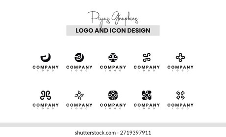 Elegant Minimal Logo Icon Vector Pack