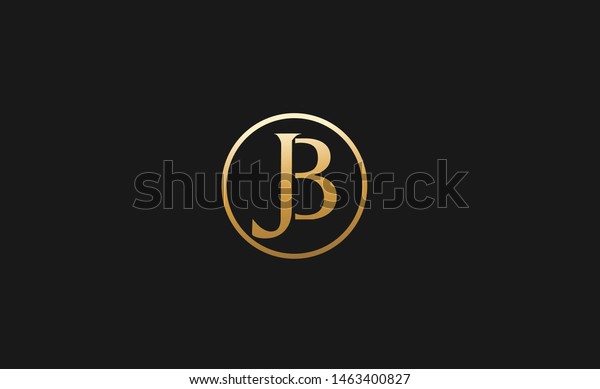 Elegant Minimal Luxurious Jb Bj Initial Stock Vector (Royalty Free ...